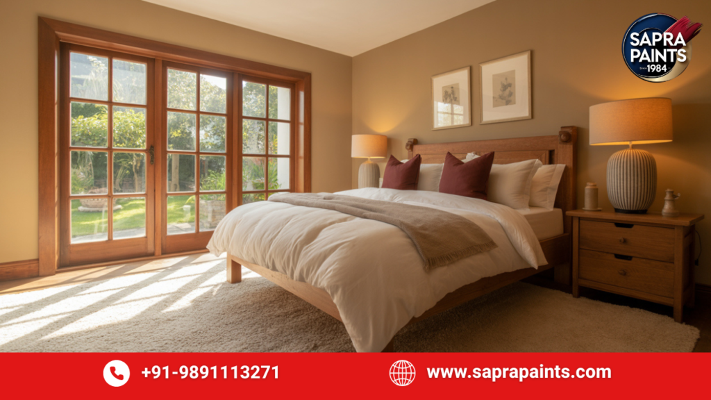 Wall colors for a cozy guest room